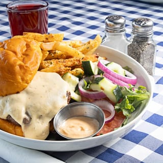 Lamb Cheeseburger